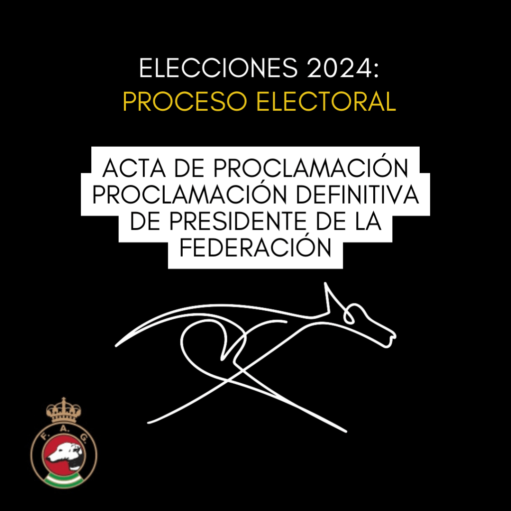 Acta de Proclamación definitiva de Presidente de la FAG 2024