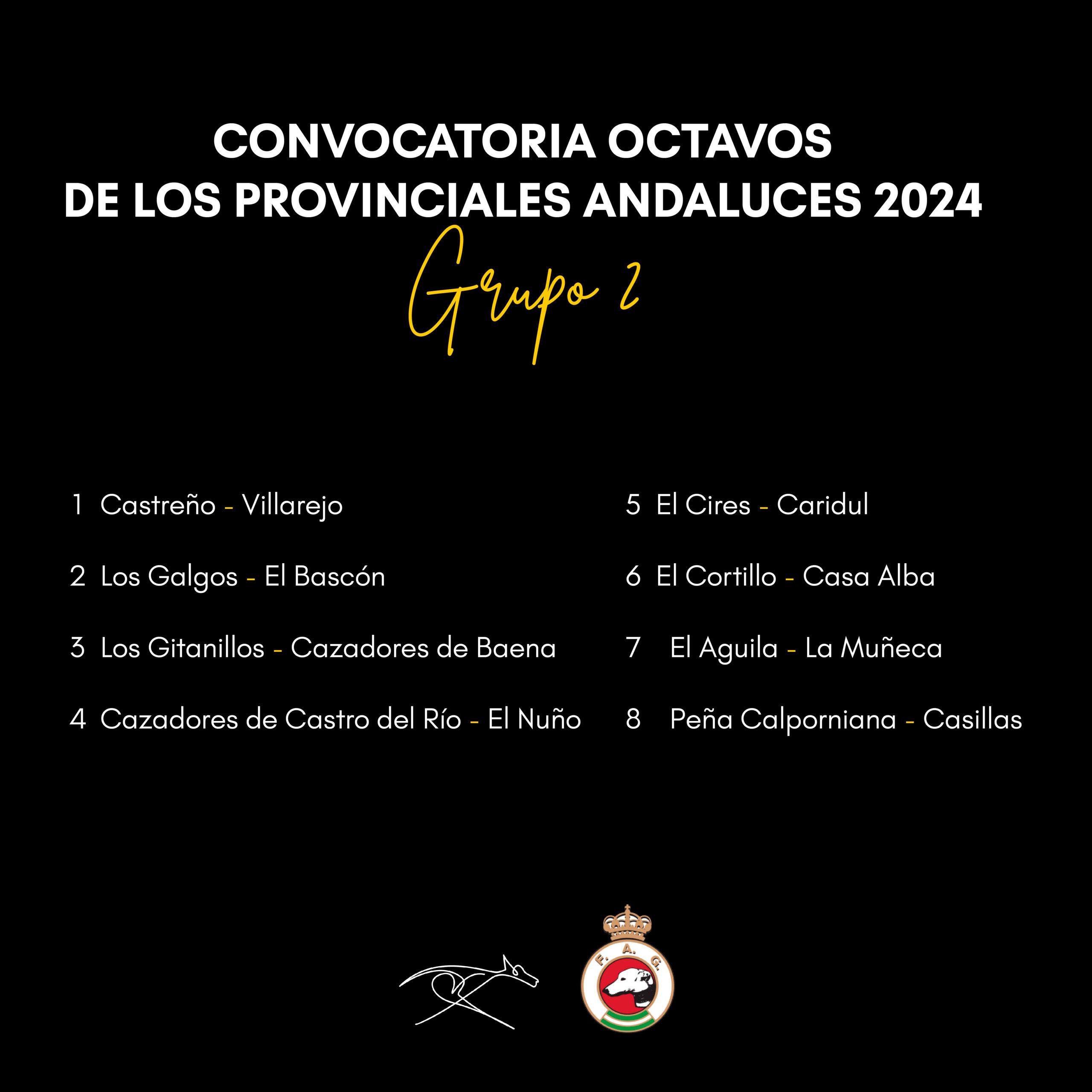 Convocatorias octavos 2024 - Grupo 2