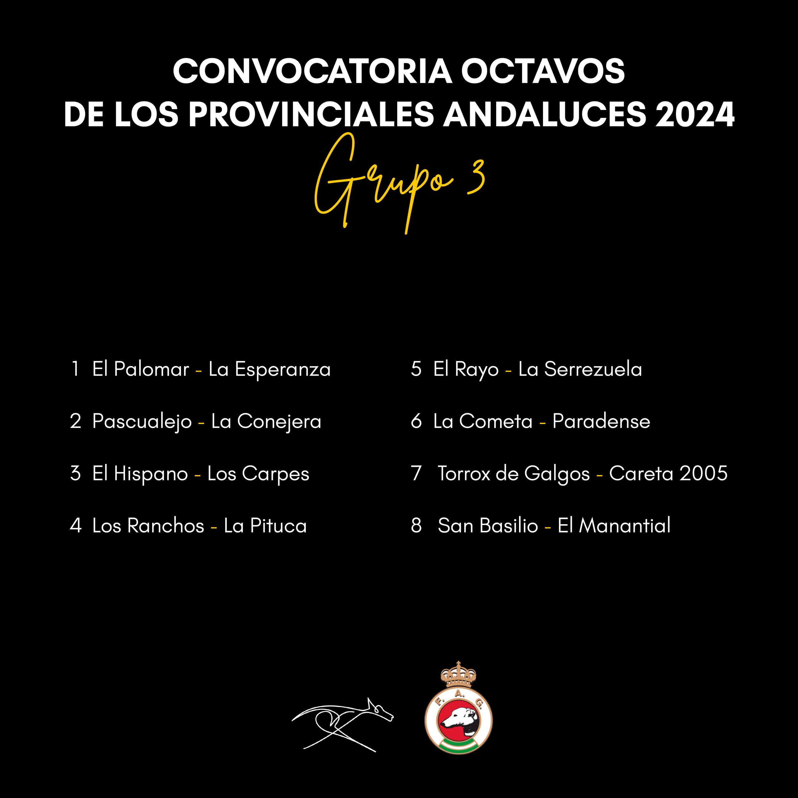 Convocatorias octavos 2024 - Grupo 3