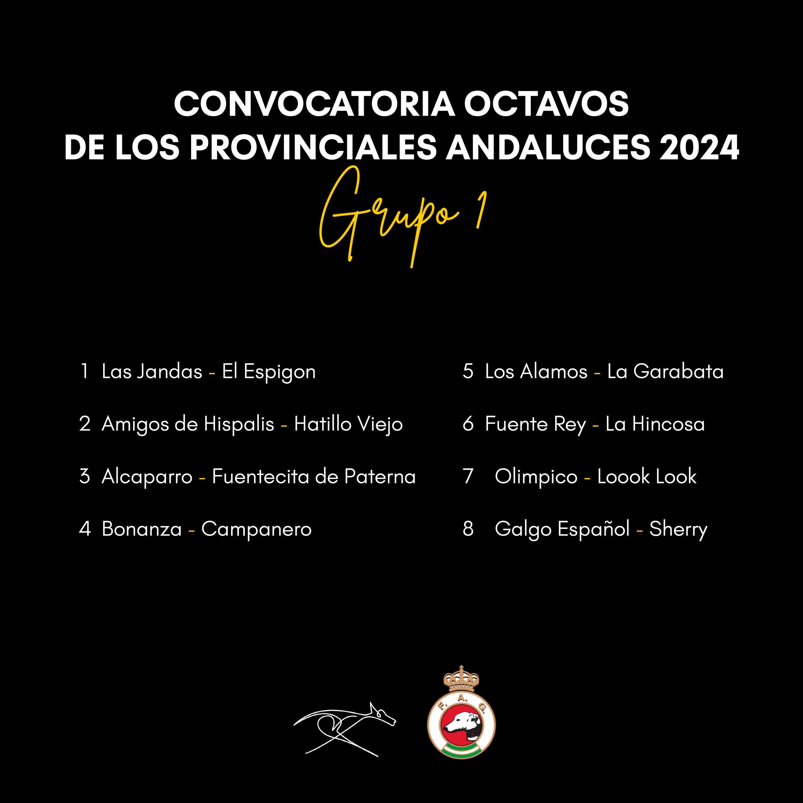 Convocatorias octavos 2024 - Grupo 1
