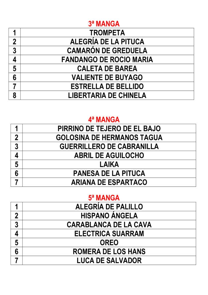 Imagen del Sorteo del IV Campeonato de Andalucía de Regates